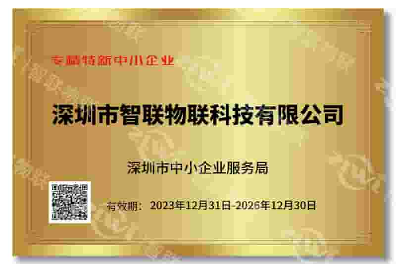 BG视讯BG专精特新证书